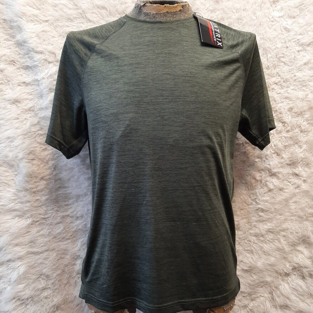 Matrix Men's Gray Crew-Neck Basic T-Shirt Size: M